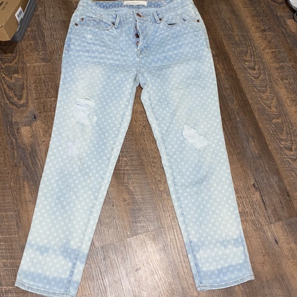 MARC JACOBS JESSIE BOYFRIEND WORKWEAR MID RISE LOOSE FIT WITH BLOCK PRINT CUTE! - Picture 3 of 14